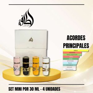 SET MINI POR 30 ML - 4 UNIDADES