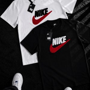 Camiseta hombre estampado deportivo rojo