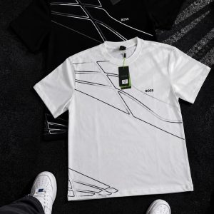 Camiseta hombre líneas geométricas