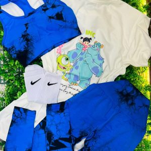 Conjunto deportivo tie-dye azul rey – diseño 2