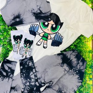 Conjunto deportivo tie-dye gris – diseño 4