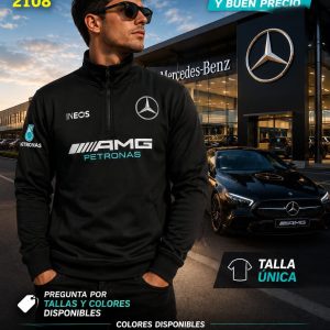 Buso cuello alto Mercedes-AMG negro