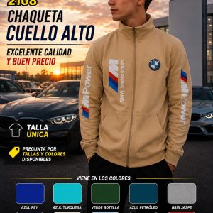 Chaqueta cuello alto BMW beige