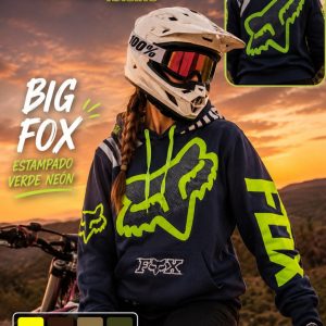 Buso Big Fox estampado verde neón