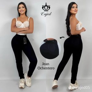 Jean dama pitillo negro